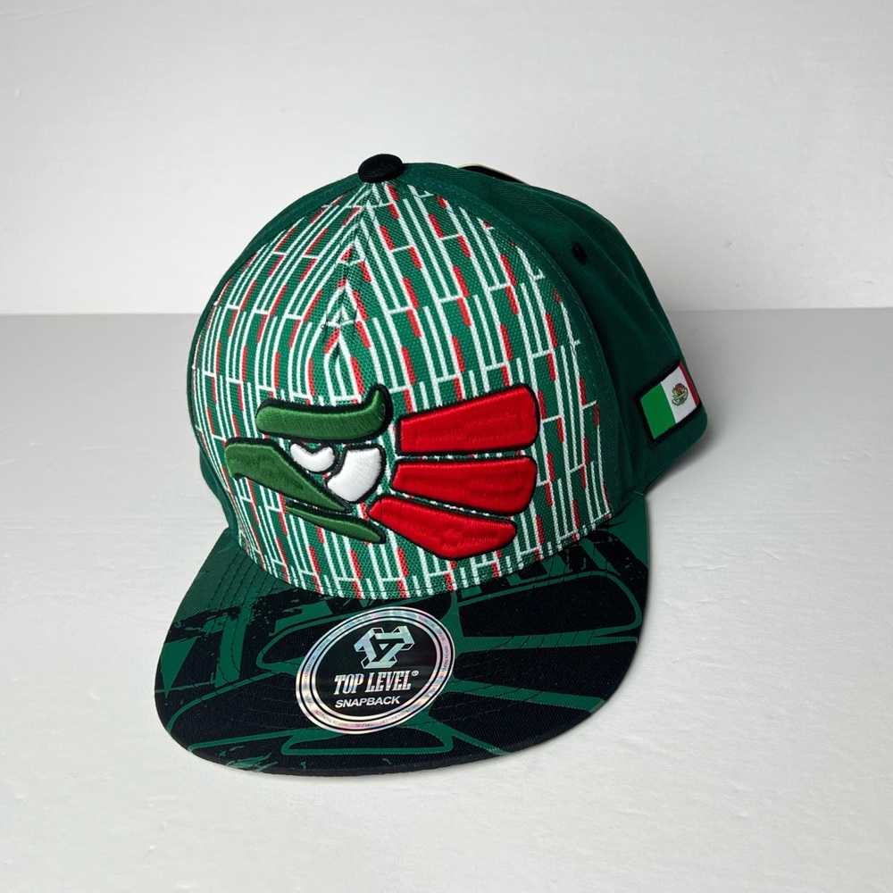 Mexican Mexico Hat Mexico Eagle Aguila Snapback Flat Bill Baseball Cap Cotton
